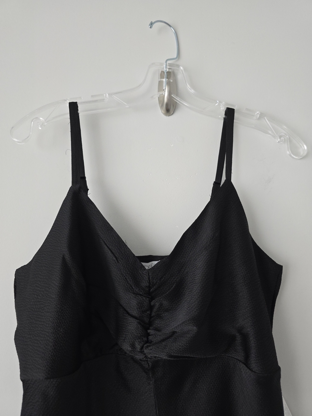 Sofia Vergara Satin Slip Midi Dress M Black NEW - Picture 5 of 8